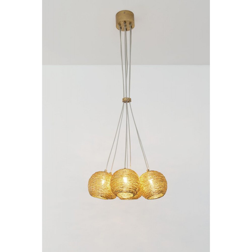 Suspension Holländer CARILLON Or, 7 lumières main product photo