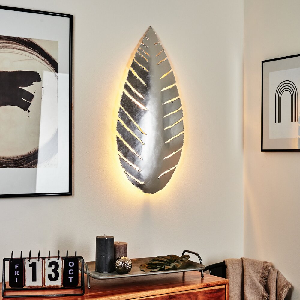 Applique murale Krokom Argenté, 2 lumières main product photo