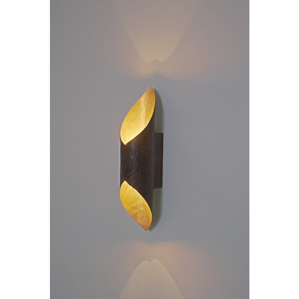 Applique murale Holländer ORGANO Brun, Or, Noir, 2 lumières main product photo