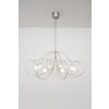 Suspension Holländer ROSASPINTA GROSS Argenté, 8 lumières