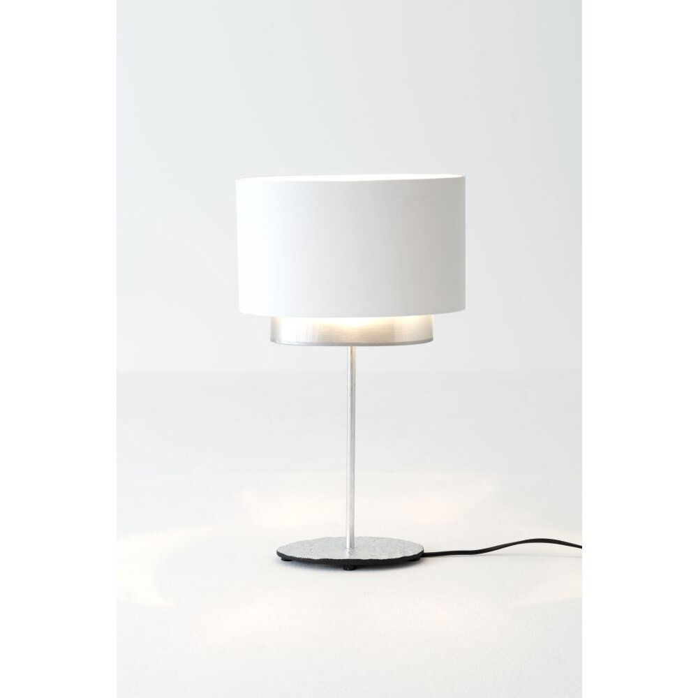 Lampe de table Holländer MATTIA OVAL Argenté, 1 lumière main product photo