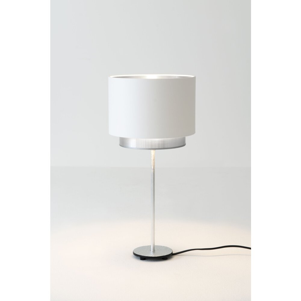 Lampe de table Holländer MATTIA RUND Argenté, 1 lumière main product photo