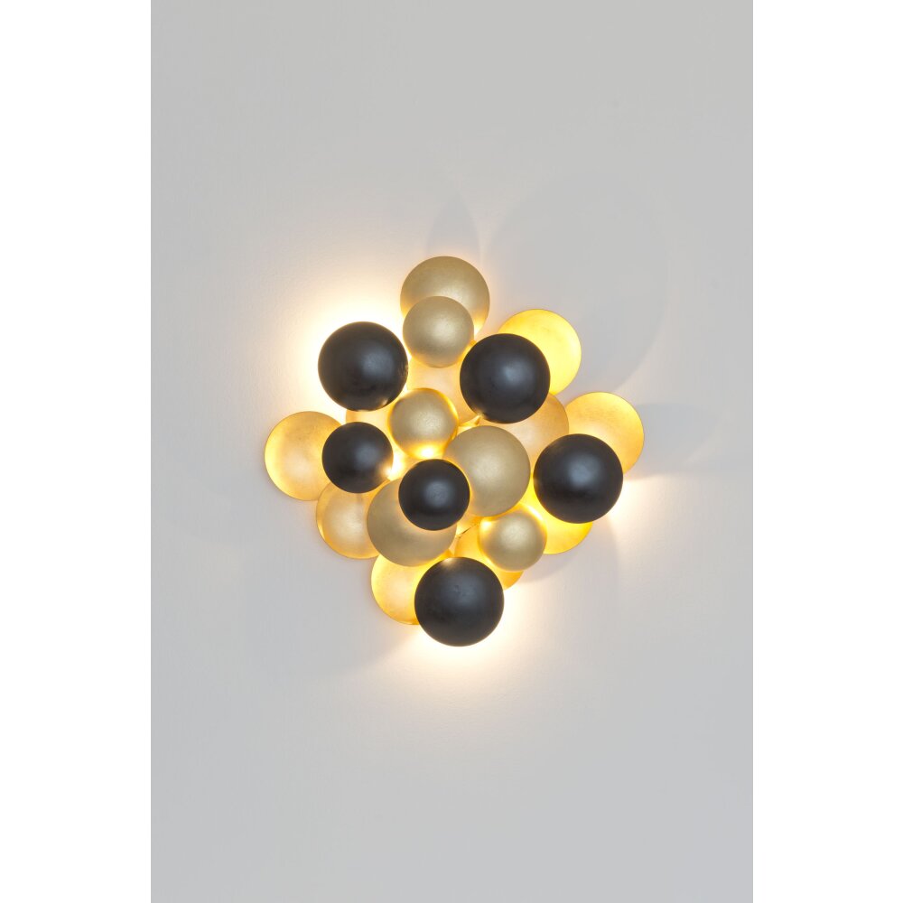 Applique murale Holländer BOLLADARIA GRANDE LED Brun, Or, Noir, 6 lumières main product photo