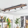 Plafonnier Deadwood LED Noir, Blanc, 5 lumières
