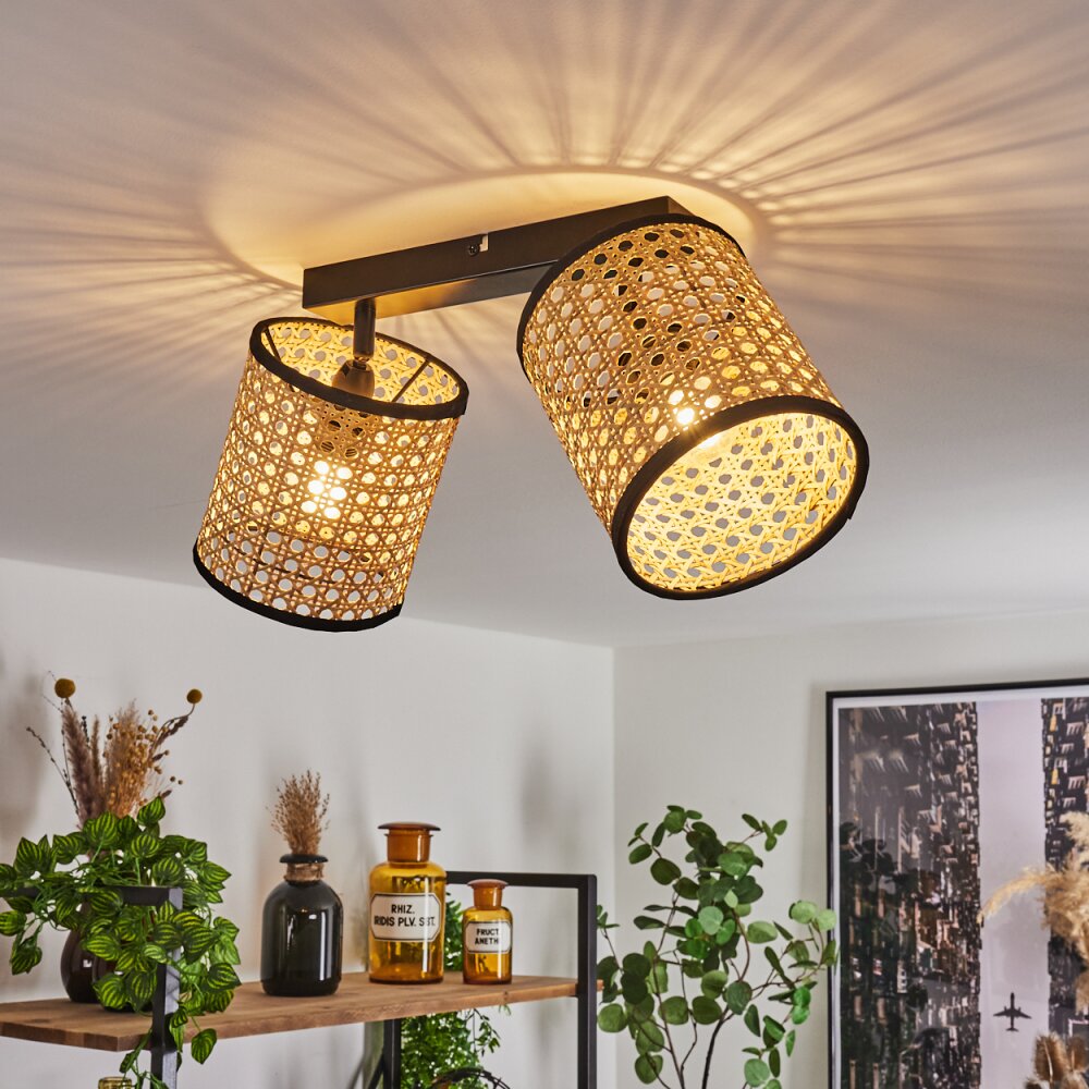 Plafonnier Jonas Noir, 2 lumières main product photo