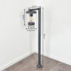 Borne lumineuse Eloida Anthracite, 1 lumière