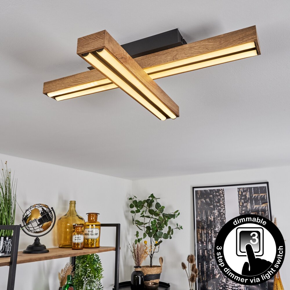Plafonnier Maumela LED Noir, 1 lumière main product photo