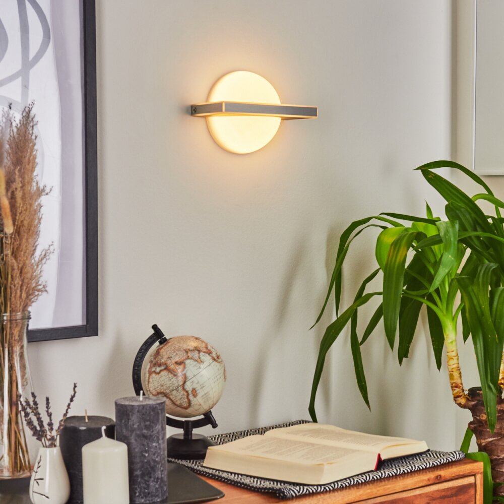 Applique murale Wroxton LED Aluminium, 1 lumière main product photo