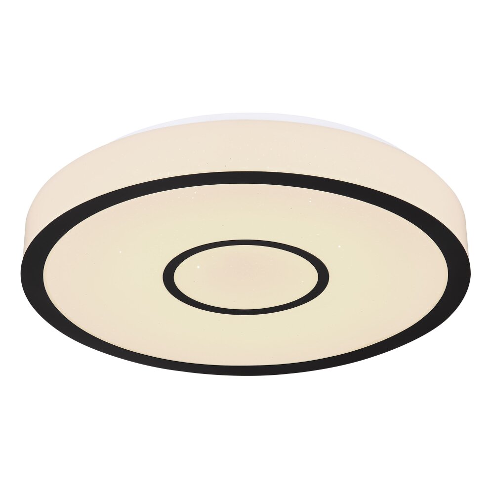 Plafonnier Globo GEORGIA LED Blanc, 1 lumière, Télécommandes, Changeur de couleurs main product photo