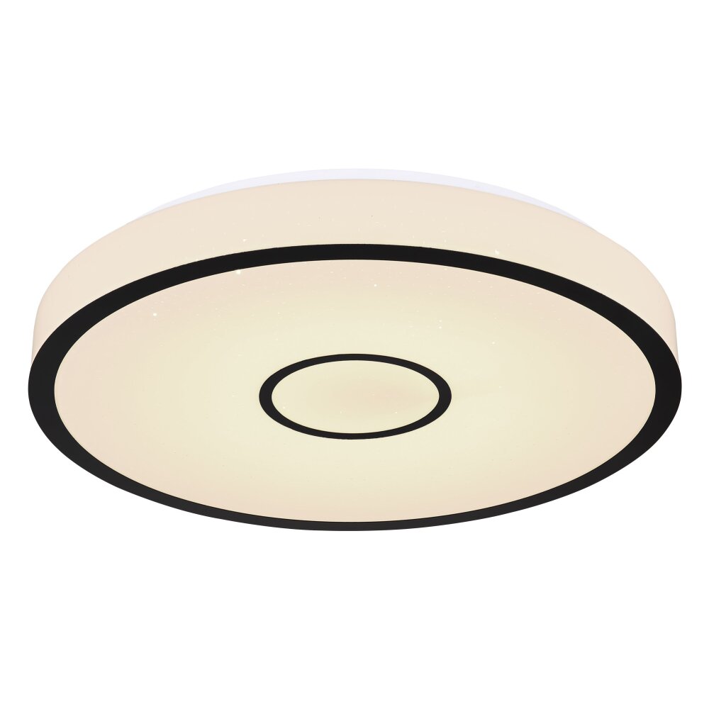 Plafonnier Globo GEORGIA LED Blanc, 1 lumière, Télécommandes, Changeur de couleurs main product photo