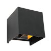 Applique murale d'extérieur Steinhauer Muro LED Noir, 2 lumières