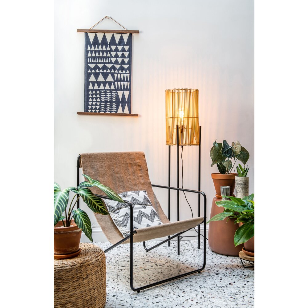 Lampadaire Lucide JANTINE Noir, 1 lumière main product photo