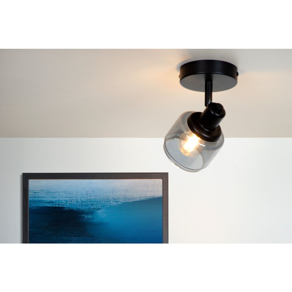 Applique murale Lucide BJORN Noir, 1 lumière main product photo