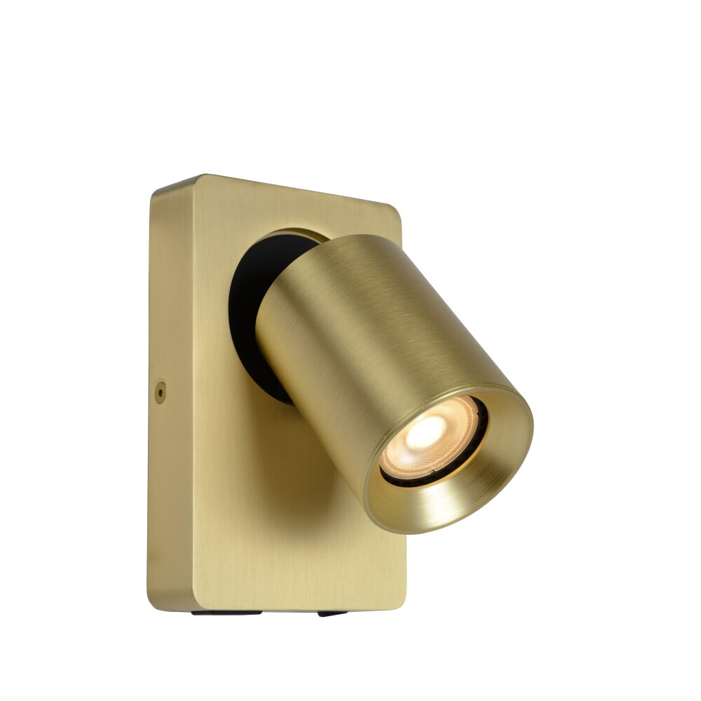 Applique murale Lucide NIGEL LED Or, Laiton, 1 lumière main product photo