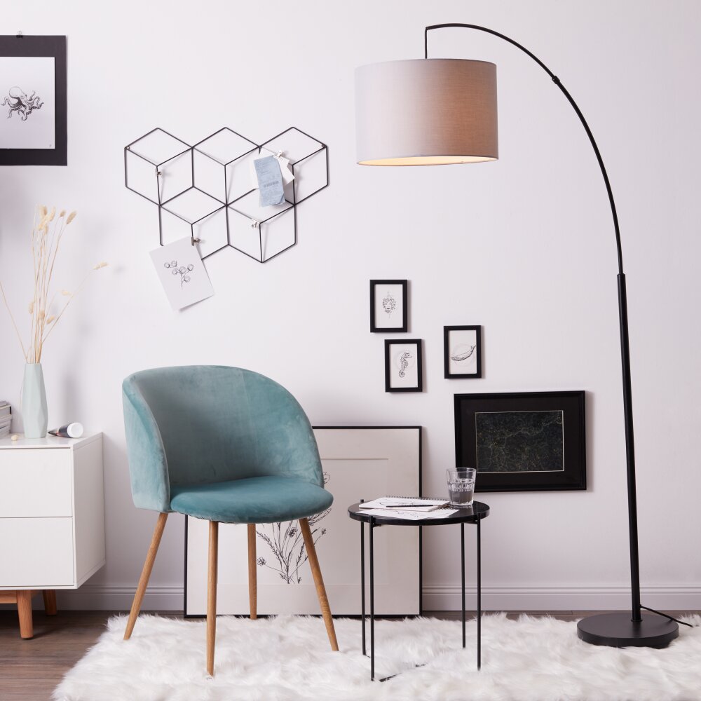 Lampadaire Brilliant Aike Noir, 1 lumière main product photo