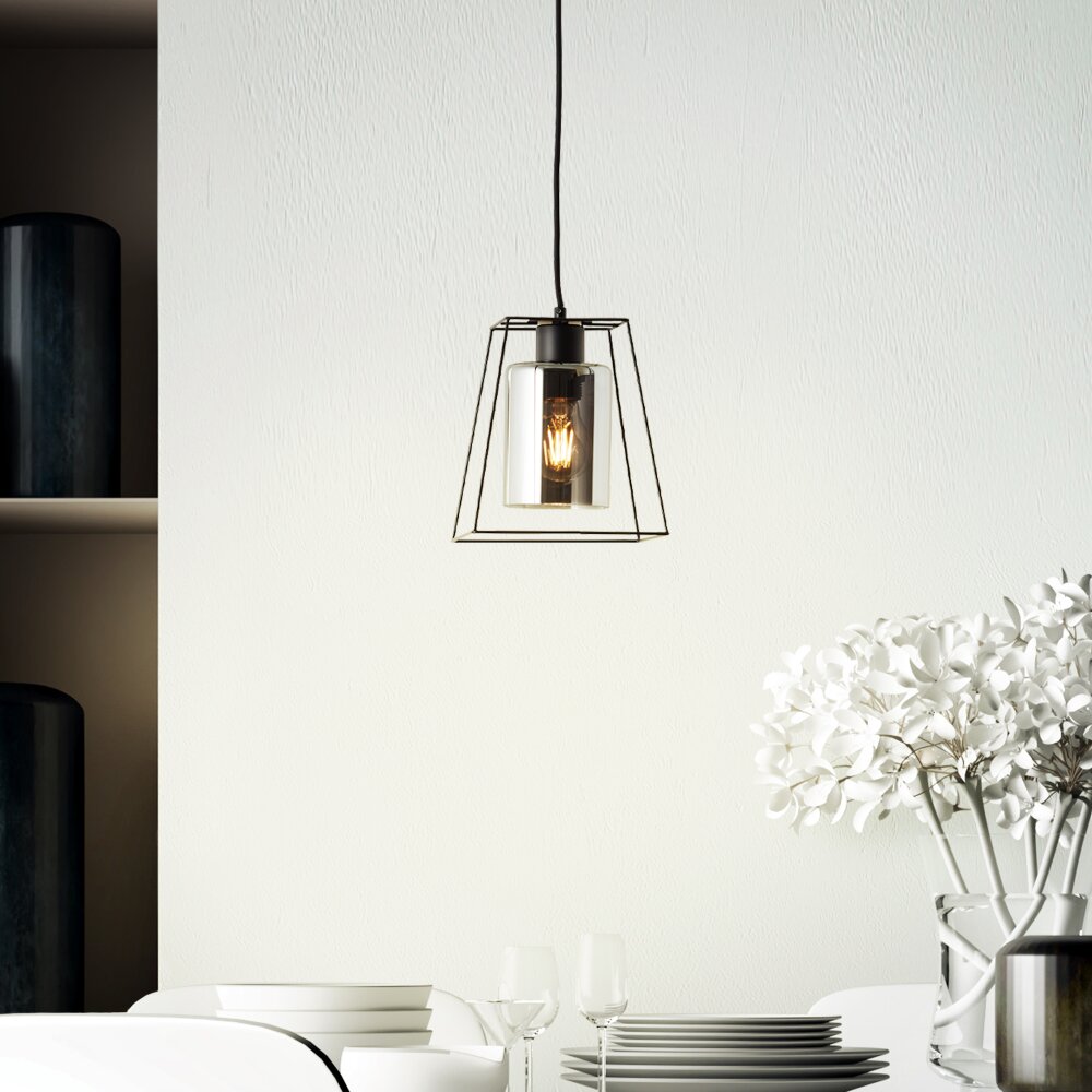 Suspension Brilliant Luxor Noir, 1 lumière main product photo