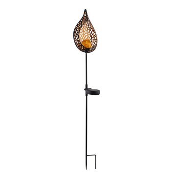 lampe solaire Globo SORREZ LED Noir, 1 lumière