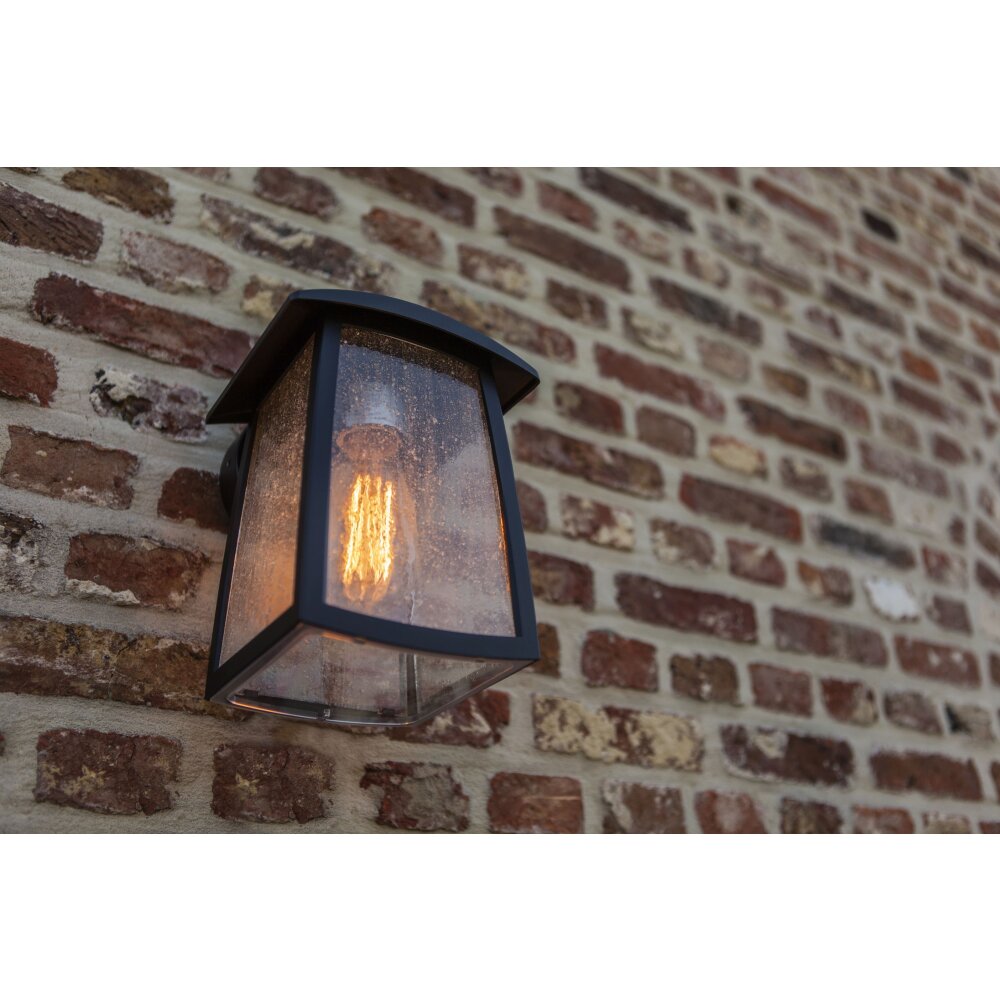 Applique murale d'extérieur Lutec KELSEY Noir, 1 lumière main product photo