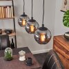 Suspension Sernf Noir, 3 lumières
