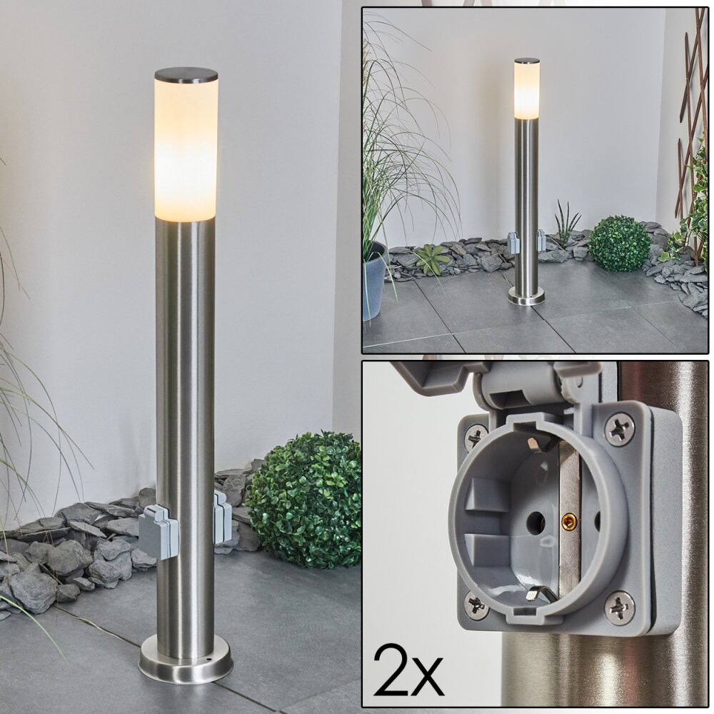 Borne lumineuse Caserta Nickel mat, 1 lumière main product photo