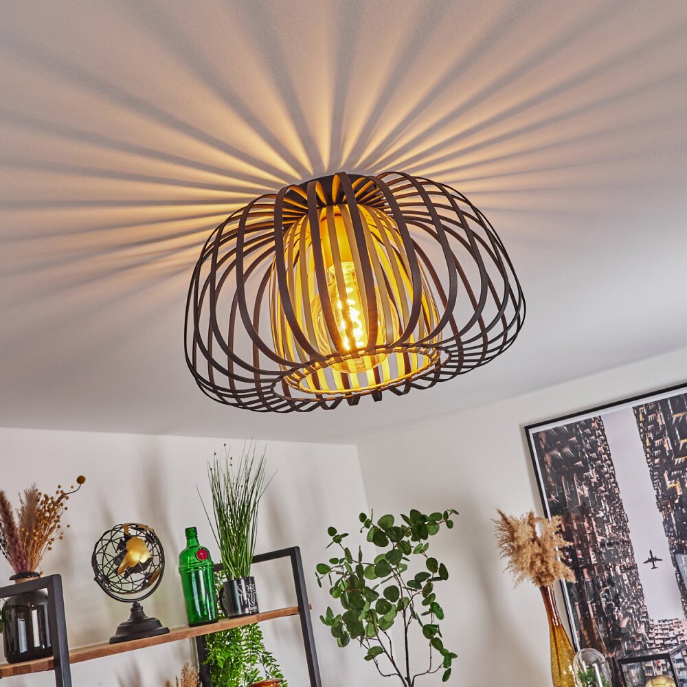 Plafonnier Dudignac Noir, 1 lumière main product photo