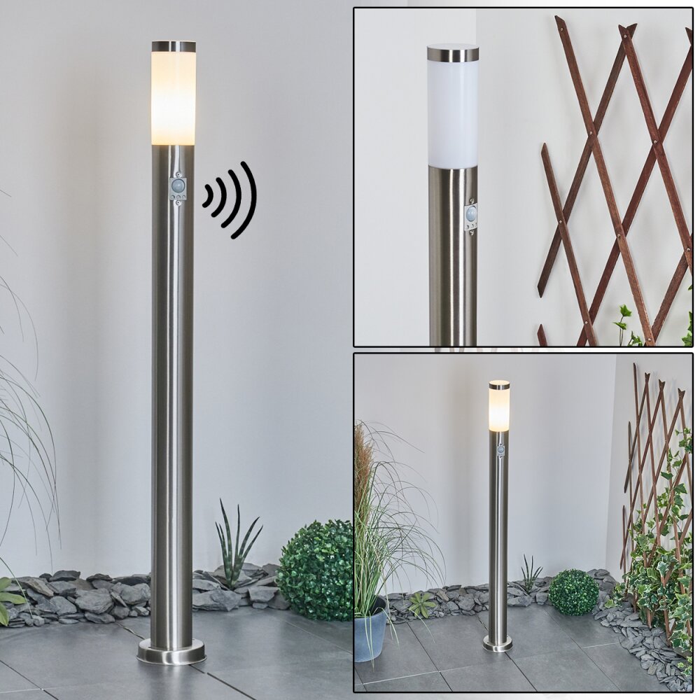 Borne lumineuse Sessa Nickel mat, 1 lumière, Détecteur de mouvement main product photo