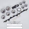 Suspension Chehalis LED Noir, 9 lumières