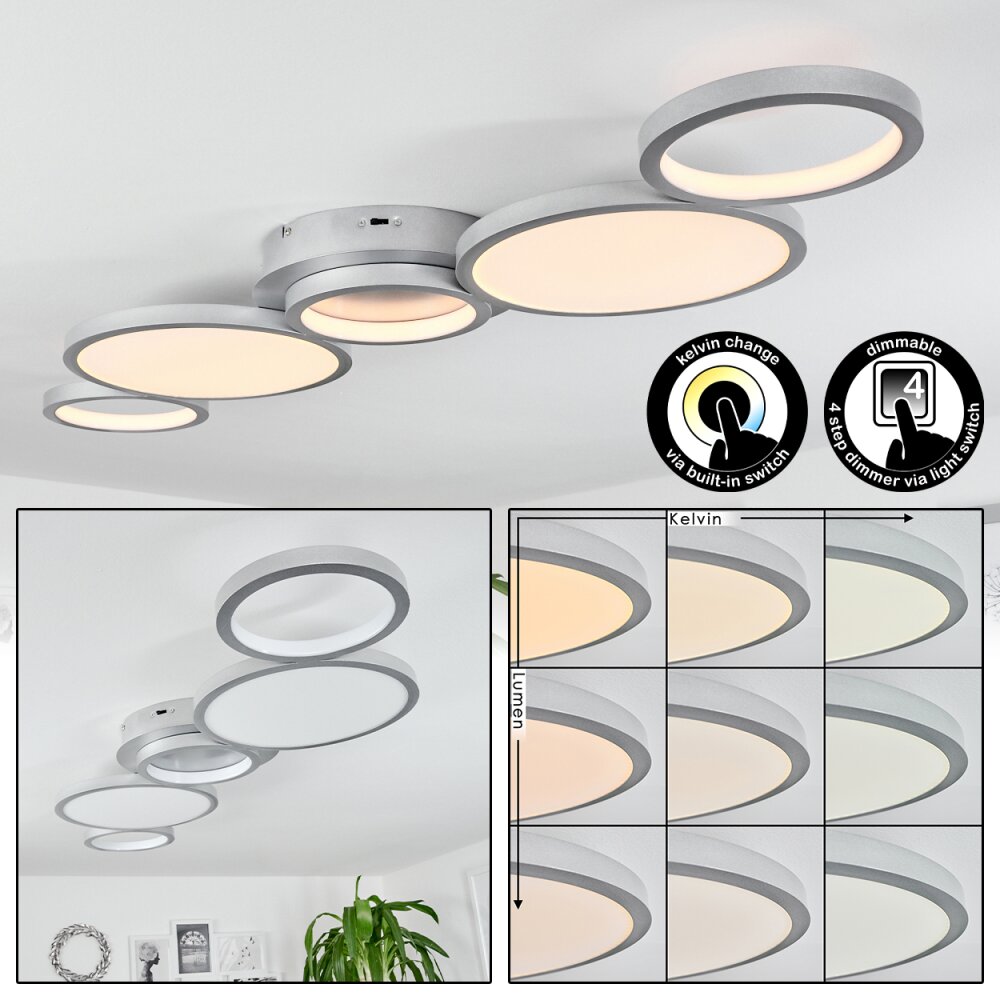 Plafonnier Carabajal LED Titane, 1 lumière main product photo