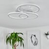Plafonnier Xena LED Blanc, 1 lumière, Télécommandes