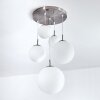Suspension Cochuna Nickel mat, 5 lumières