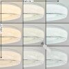 Plafonnier Tobosy LED Blanc, 1 lumière, Télécommandes