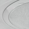 Plafonnier Tobosy LED Blanc, 1 lumière, Télécommandes