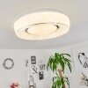 Plafonnier Tobosy LED Blanc, 1 lumière, Télécommandes