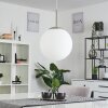 Suspension Cochuna Nickel mat, 1 lumière