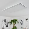 Plafonnier Telsen LED Blanc, 2 lumières, Télécommandes, Changeur de couleurs