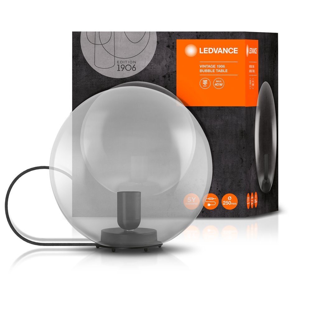 Lampe de table Ledvance 1906 Bubble Noir, 1 lumière main product photo