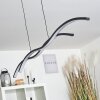 Suspension Eaglesham LED Noir, 1 lumière