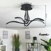 Plafonnier Oetling LED Noir, 1 lumière