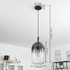 Suspension Magnano Noir, 1 lumière