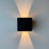 Applique murale Fischer & Honsel Thore LED Noir, 2 lumières