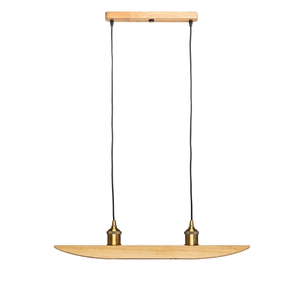 Suspension Elobra Colombia Retro Écru, 2 lumières main product photo