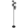 Lampadaire Globo RIHA LED Noir, 6 lumières