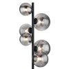 Lampadaire Globo RIHA LED Noir, 6 lumières