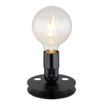 Lampe de table Globo JOHANNA Noir, 1 lumière