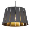 Suspension Globo LUNA Couleur bois, Noir, 1 lumière