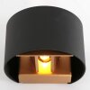 Applique murale Steinhauer Muro LED Noir, 1 lumière