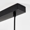Suspension Yaretayo Argent Oxydé, Noir, 4 lumières