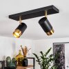 Plafonnier Campanas Laiton, Noir, 2 lumières