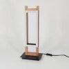 Lampe de table Ayajasco LED Couleur bois, Noir, 1 lumière