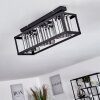 Plafonnier Barracon Noir, 3 lumières